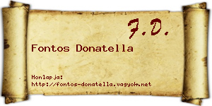Fontos Donatella névjegykártya